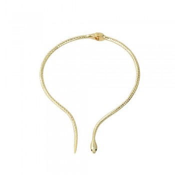 Fashion High Quality Gold Opening Choker Necklace Tribal Female Collar Snake Choker Necklace Jewelry