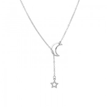 Fashion Moon Star Pendant Boho Choker Necklaces Gold Color Clavicle Chain Collar Necklace For Women Kolye Jewelry Collier Bijoux