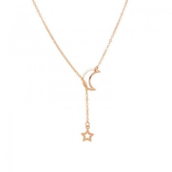 Fashion Moon Star Pendant Boho Choker Necklaces Gold Color Clavicle Chain Collar Necklace For Women Kolye Jewelry Collier Bijoux