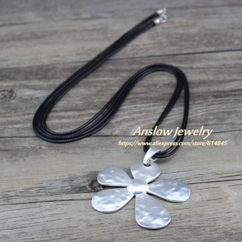 Anslow Best Selling Fashion Jewelry Black Short Flowers Chokers Necklace For Women Collar Statement Necklace Gift LOW0043AN