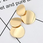 LOVBEAFAS Statement Earrings 2019 Fashion Metal Earrings For Women Gold And Silver Jewelry Simple Vintage Drop Dangle Earrings