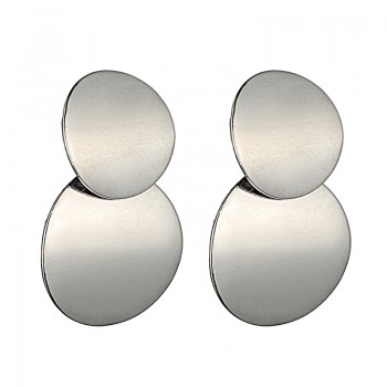 LOVBEAFAS Statement Earrings 2019 Fashion Metal Earrings For Women Gold And Silver Jewelry Simple Vintage Drop Dangle Earrings