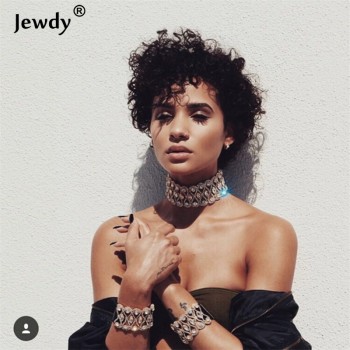 2018 Luxury Punk Flower Crystal Rhinestone Choker Collar Women Gold Silver Chain Necklace Statement Wedding Chocker Jewelry