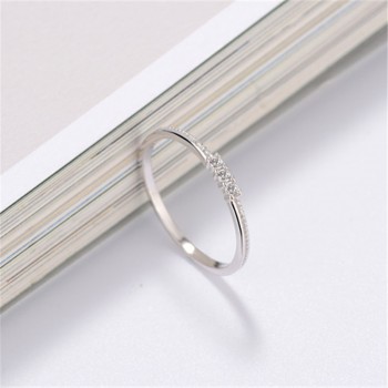 CC Simple Rings For Women 925 Silver Double Color Tail Ring Bridal Wedding Engagement Party Accessories Drop Shipping CC1461