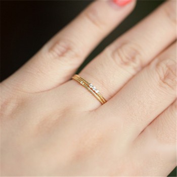 CC Simple Rings For Women 925 Silver Double Color Tail Ring Bridal Wedding Engagement Party Accessories Drop Shipping CC1461