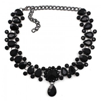 2017 Trend NEW FASHION Vintage Classic Choker Necklace Full Crystal Pendant Necklace For Women Girl Gift Statement Necklace