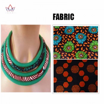 BRW 2019 Ankara Fabric Necklaces Multi-layered  Handmade Jewelry Necklaces African Bib Statement Necklaces Tribal Jewelry WYX34