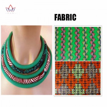BRW 2019 Ankara Fabric Necklaces Multi-layered  Handmade Jewelry Necklaces African Bib Statement Necklaces Tribal Jewelry WYX34