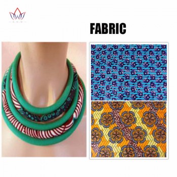 BRW 2019 Ankara Fabric Necklaces Multi-layered  Handmade Jewelry Necklaces African Bib Statement Necklaces Tribal Jewelry WYX34