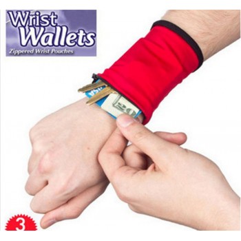 QiYuFang Sport Bracelet Wrist Wallet Pouch Fitness Band Wristbands Travel Cycling Keychain Wallet Hiking Accessiories Men Women