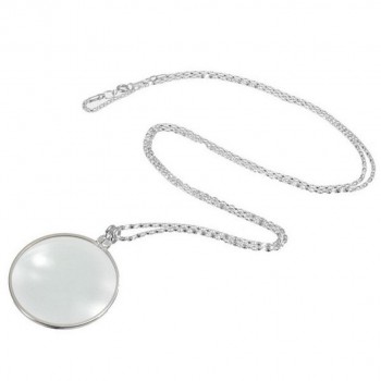 6x Magnifier Pendant Necklace Magnify Glass Reeding Decorativ Monocle Necklace