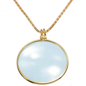 6x Magnifier Pendant Necklace Magnify Glass Reeding Decorativ Monocle Necklace