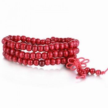 6mm Natural Wooden Beads Bracelet 108 Beads Mala Yoga Buddha Beads Breacelets Colorful Beads Wrap Wristband Women Men Jewelry