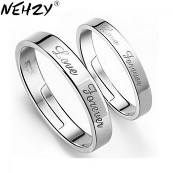 NEHZY Silver ring opening couple of female models wild fashion jewelry cute retro jewelry factory super flash
