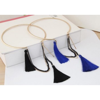 2017 New Gold Color Torques Collares Fashion Steampunk Long Tassel Choker Necklaces amp; Pendants Women Jewelry Statement Collier