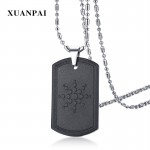 XUANPAI Unique Quantum Scalar Energy Pendant Necklace Fashion Bio Mens Magnetic Hematite Necklace Negative Ion