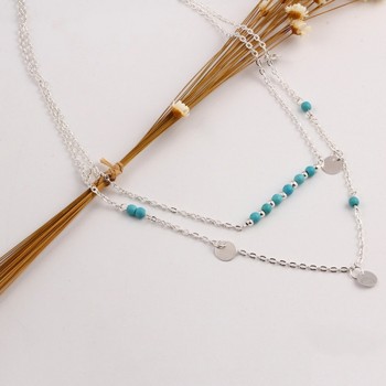 Multi-layered Necklace Metal Pendant Necklace Fashion Crystal Sequins Necklace Femininity Trend Of  Clavicle Chain Jewelry