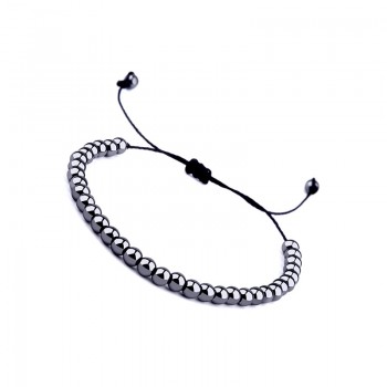 Mens Fashion Hematite Slim Health Slimming Braided Beaded Bracelets for Women Men Jewelry Pulseira Masculina
