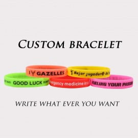 High Quality Custom Silicone Bracelet Popular Silicone Wristband for kids adult ID Customized Engraved Sports Silicone bileklik
