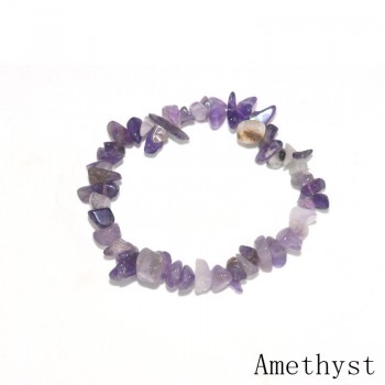 2018 New 7 Chakra Natural Stone Gravel Ball Bracelet Quartz Ball Stone Bracelet Ladies Mens Wholesale Free Shipping