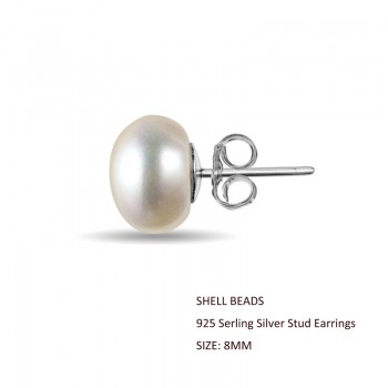 Fashion Women Natural Freshwater Pearl 925 Silver Earrings White Pink Handmade Pearl Bridal Earrings Wholesale  2018 Trend