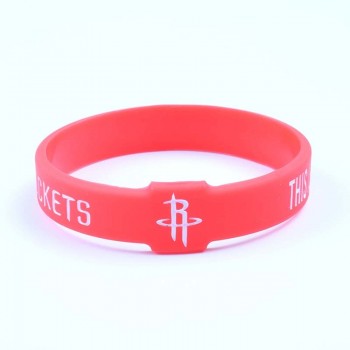 New Design Basketball Team Silicone Bracelets CAVALIERS WARRIORS ROCKETS CELTIC HEAT LAKERS BULLS Sport team Fashion Wristband