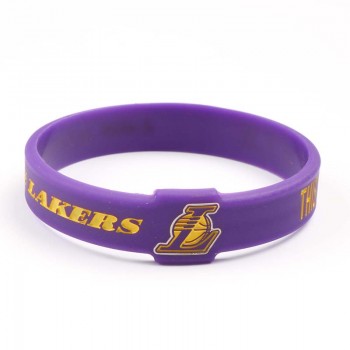 New Design Basketball Team Silicone Bracelets CAVALIERS WARRIORS ROCKETS CELTIC HEAT LAKERS BULLS Sport team Fashion Wristband