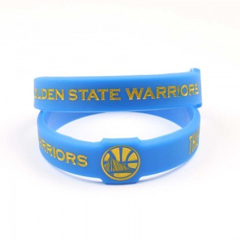 New Design Basketball Team Silicone Bracelets CAVALIERS WARRIORS ROCKETS CELTIC HEAT LAKERS BULLS Sport team Fashion Wristband