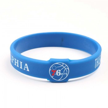 New Design Basketball Team Silicone Bracelets CAVALIERS WARRIORS ROCKETS CELTIC HEAT LAKERS BULLS Sport team Fashion Wristband