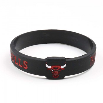 New Design Basketball Team Silicone Bracelets CAVALIERS WARRIORS ROCKETS CELTIC HEAT LAKERS BULLS Sport team Fashion Wristband