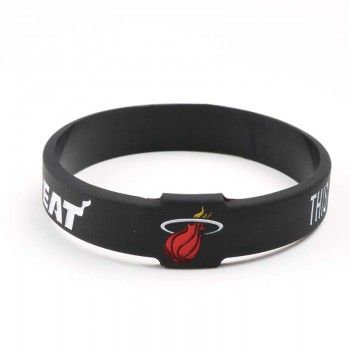 New Design Basketball Team Silicone Bracelets CAVALIERS WARRIORS ROCKETS CELTIC HEAT LAKERS BULLS Sport team Fashion Wristband