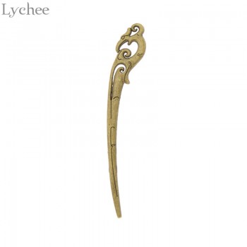 Lychee Vintage Alloy Hollow Female Hair Sticks Hairpins Handmade Women Ethnic Elegant Hairwear Retro Jewelry
