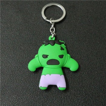 2018 New Superheros Cosplay Cute Keychains Spiderman Batman Captain America And Superman PVC Action Figure Model Jewelry