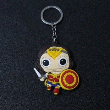 2018 New Superheros Cosplay Cute Keychains Spiderman Batman Captain America And Superman PVC Action Figure Model Jewelry