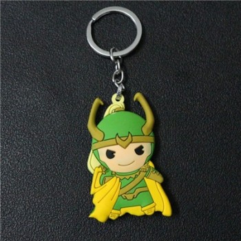 2018 New Superheros Cosplay Cute Keychains Spiderman Batman Captain America And Superman PVC Action Figure Model Jewelry