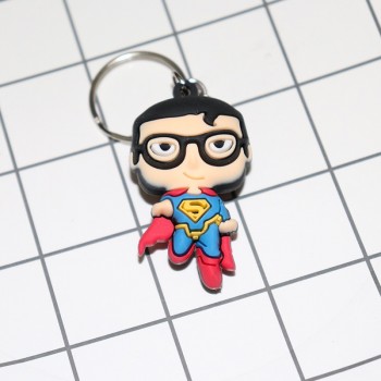 2018 New Superheros Cosplay Cute Keychains Spiderman Batman Captain America And Superman PVC Action Figure Model Jewelry