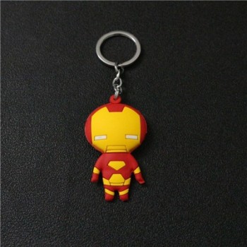 2018 New Superheros Cosplay Cute Keychains Spiderman Batman Captain America And Superman PVC Action Figure Model Jewelry