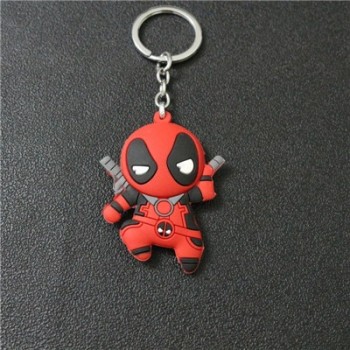 2018 New Superheros Cosplay Cute Keychains Spiderman Batman Captain America And Superman PVC Action Figure Model Jewelry