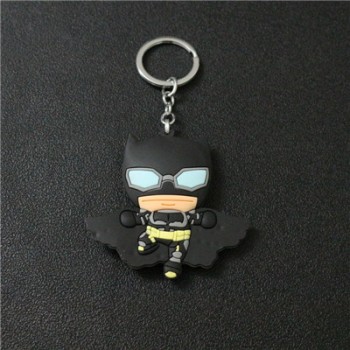 2018 New Superheros Cosplay Cute Keychains Spiderman Batman Captain America And Superman PVC Action Figure Model Jewelry