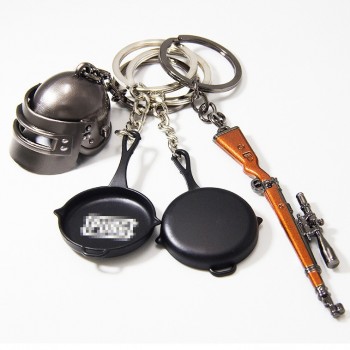 Game PUBG AWM M24 98K ALL Rifle Model Playerunknowns Battlegrounds Cosplay Costumes Props Alloy Armor Key Chain Keychain