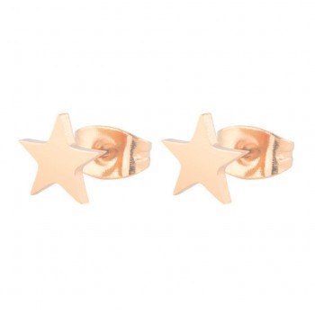 SMJEL Star Earrings Punk Stud Earring Rose Gold Color Earings Stainless Steel Earrings For Women Jewelry Wholesale Oorbellen