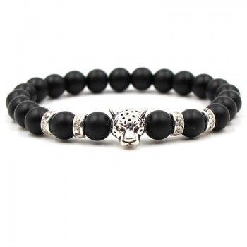 Animal Head Bracelet Stone Bracelets For Women Pulseira Masculina Men Jewelry Bileklik Pulseiras Buda Femme Wristband Homme 2018