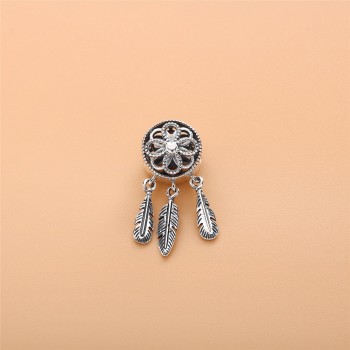 Slovecabin 2018 Summer Spiritual Dream Catcher Dangle Charm Pendants 925 Sterling Silver Making Jewelry Fit Charms Bracelet