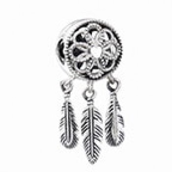 Slovecabin 2018 Summer Spiritual Dream Catcher Dangle Charm Pendants 925 Sterling Silver Making Jewelry Fit Charms Bracelet