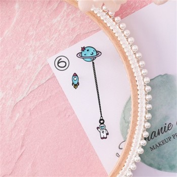 2018 Korean Cute animal Unicorn stud Earrings sweet star heart shape Pentagram Spaceship long Earrings for women fashion jewelry