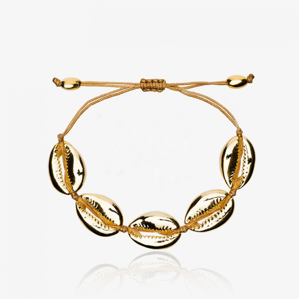 aliexpress NATURAL PUKA SHELL BRACELET GOLD SHELL cowry bracelets boho fashion beach  seashell women bracelets jewelry