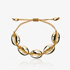 aliexpress NATURAL PUKA SHELL BRACELET GOLD SHELL cowry bracelets boho fashion beach  seashell women bracelets jewelry