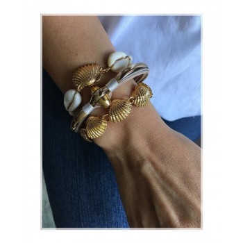 aliexpress NATURAL PUKA SHELL BRACELET GOLD SHELL cowry bracelets boho fashion beach  seashell women bracelets jewelry