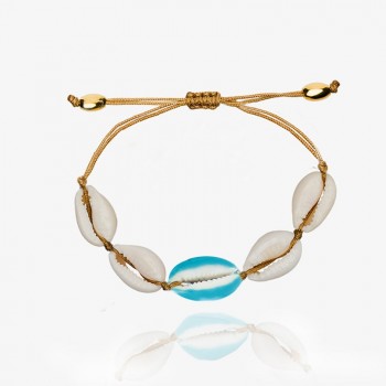 aliexpress NATURAL PUKA SHELL BRACELET GOLD SHELL cowry bracelets boho fashion beach  seashell women bracelets jewelry
