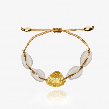 aliexpress NATURAL PUKA SHELL BRACELET GOLD SHELL cowry bracelets boho fashion beach  seashell women bracelets jewelry